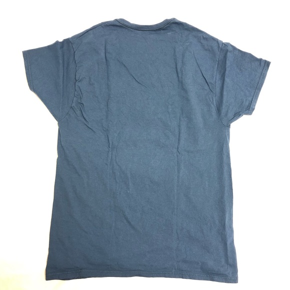 Light Navy Blue Hanes Pocket T-Shirt - Picture 2 of 2